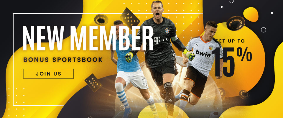 BONUS NEW MEMBER SPORTSBOOK 15%